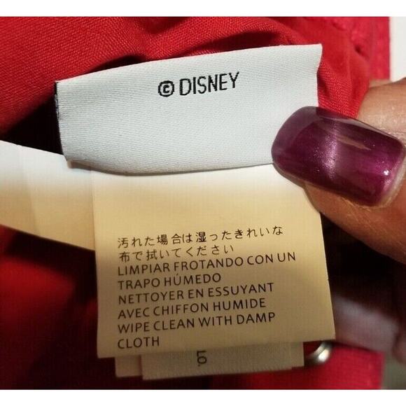 Disneyland Resort Minnie Mouse Small Tote Bag Purse Red with White Polka Dots - Picture 5 of 9